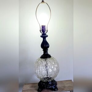 Hollywood Regency Table Lamp. Bass to Socket Measures 20.5in.